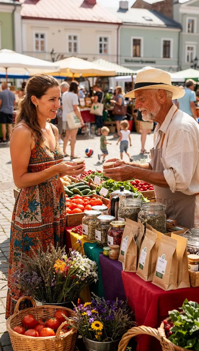 Arbatos lapai ant medinio paviršiaus, išryškinantys natūralumą ir švelnią energiją.